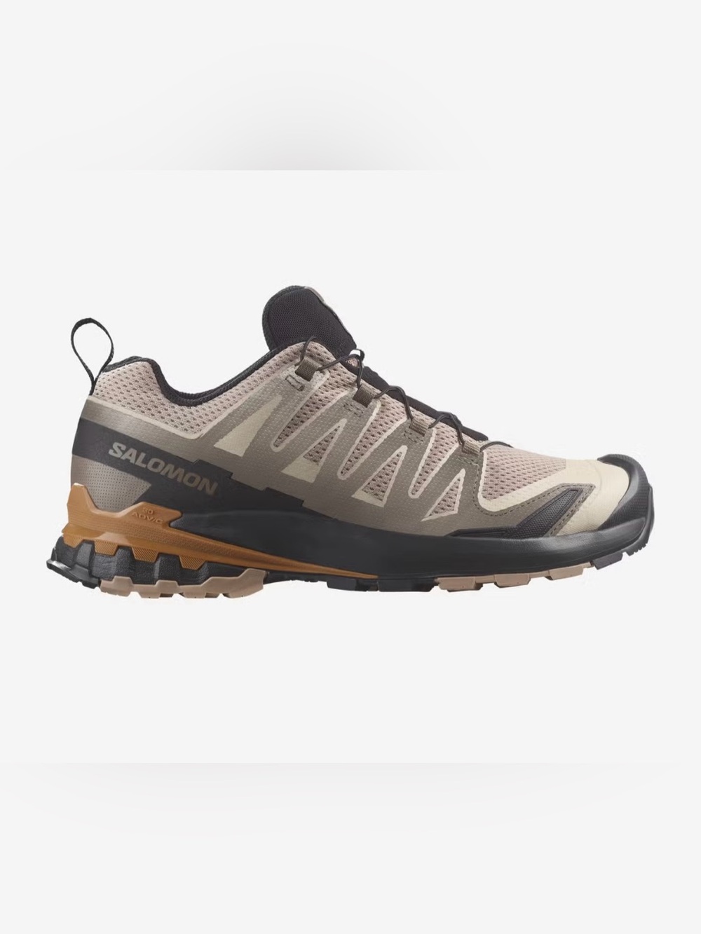 Salomon XA Pro 3D V9 Hiking Shoes for Men - Natural/Black/Sugar Almond size 11.5